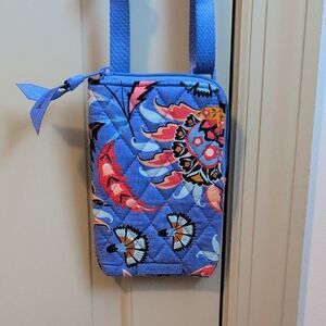 Vera Bradley Blue and Pink Floral Crossbody Bag